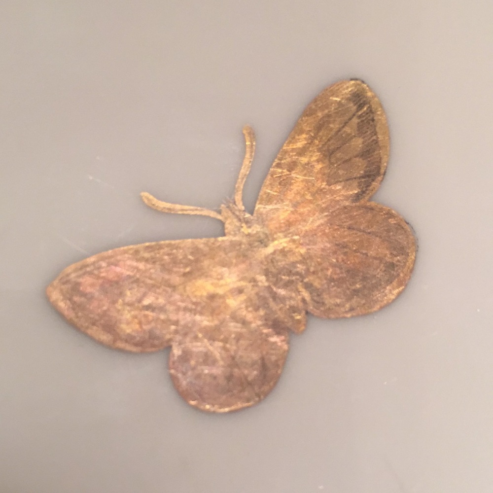 Vintage Gold Butterfly Design Dish Rosenthal Wartime Import - Picture 5 of 10